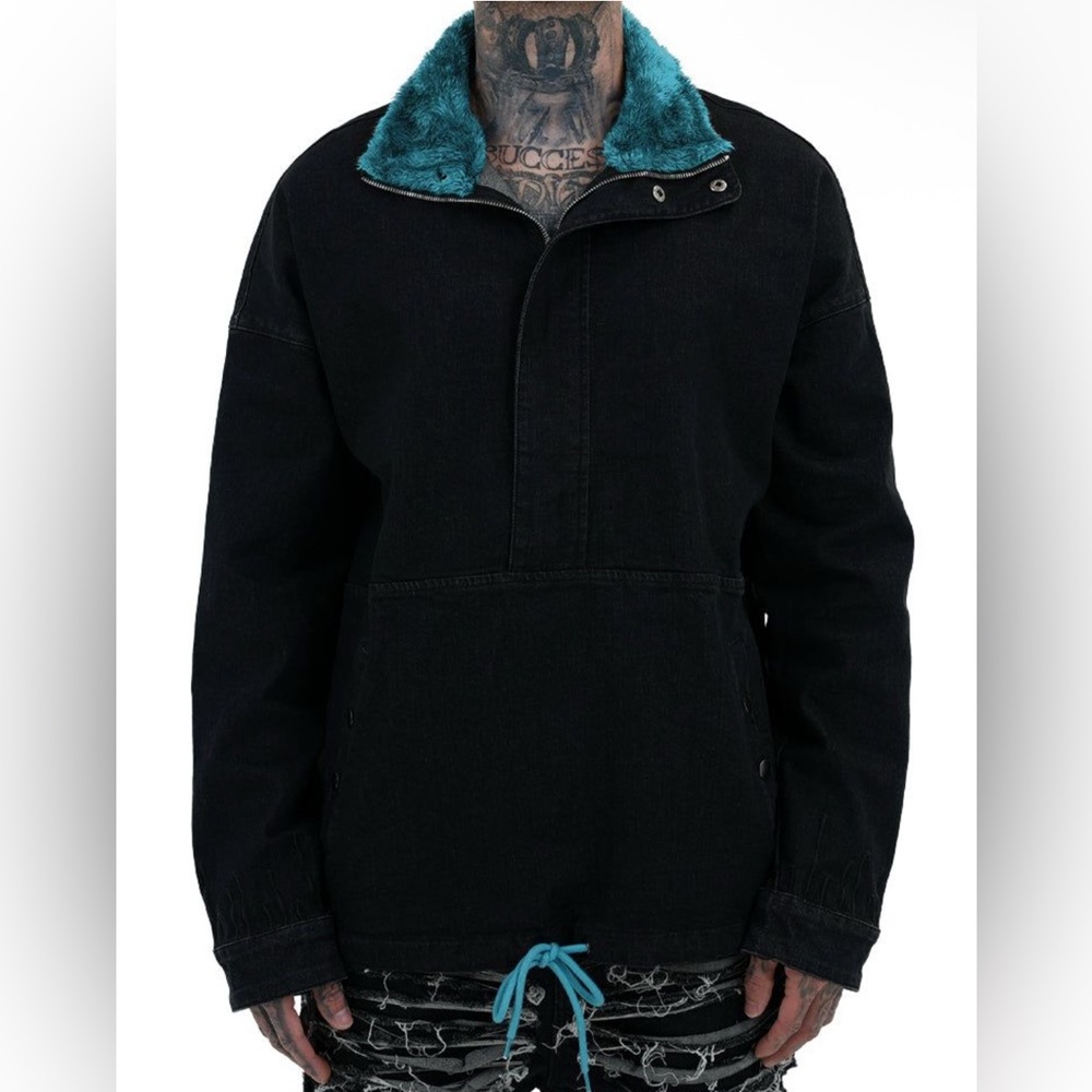 The Hideout Clothing Dawn Mock Neck Anorak Pullover Jacket - NWT - Size XL